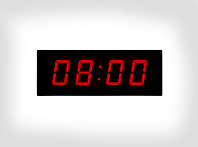 Single Side Digital Clock