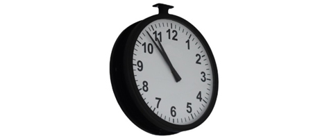 Double Side Analog Clock