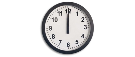 Single Side Analog Clock